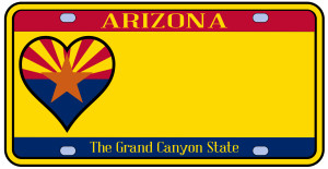 arizona license plate footework