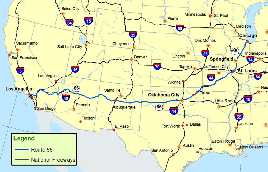 route 66 2 map
