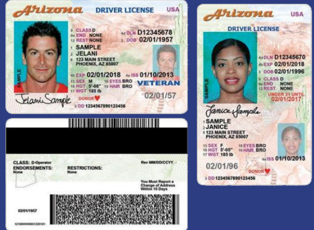 Arizona Driver Licenses, IDs Are Valid for Air Travel ...