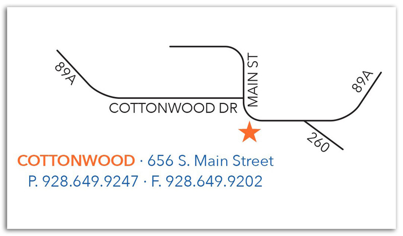 Cottonwood Location Map