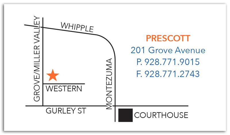 Prescott Location Map